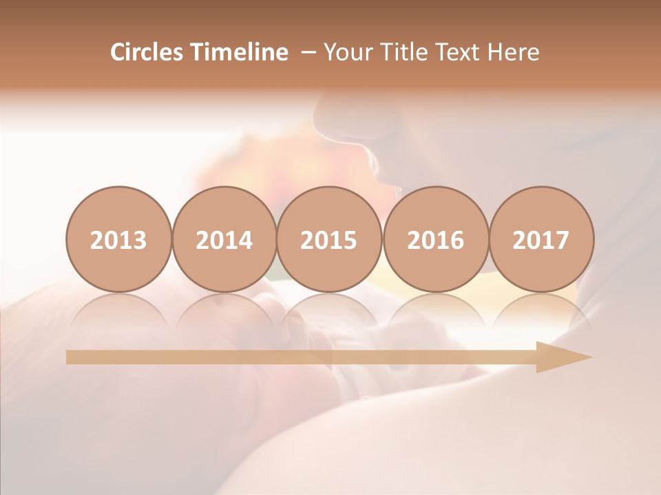 Female Elderly Close Up PowerPoint Template