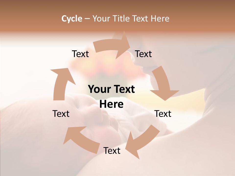 Female Elderly Close Up PowerPoint Template