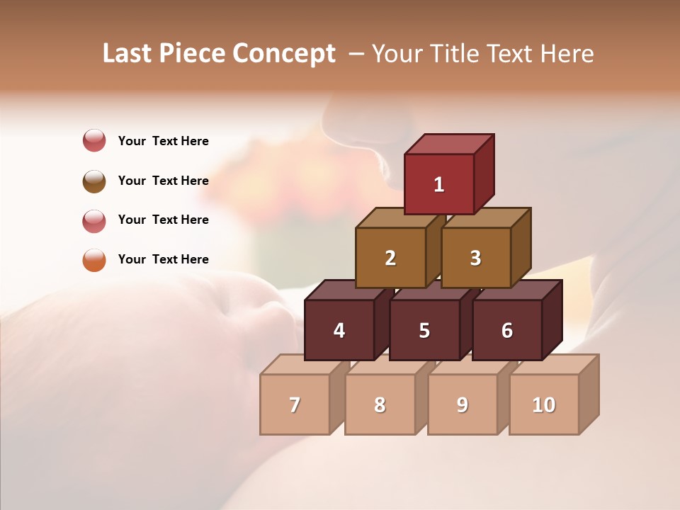 Female Elderly Close Up PowerPoint Template