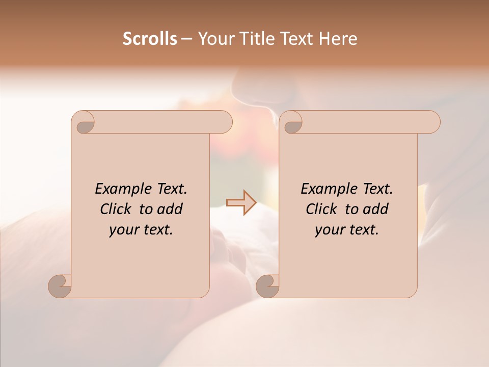 Female Elderly Close Up PowerPoint Template