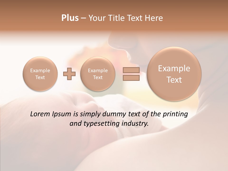 Female Elderly Close Up PowerPoint Template