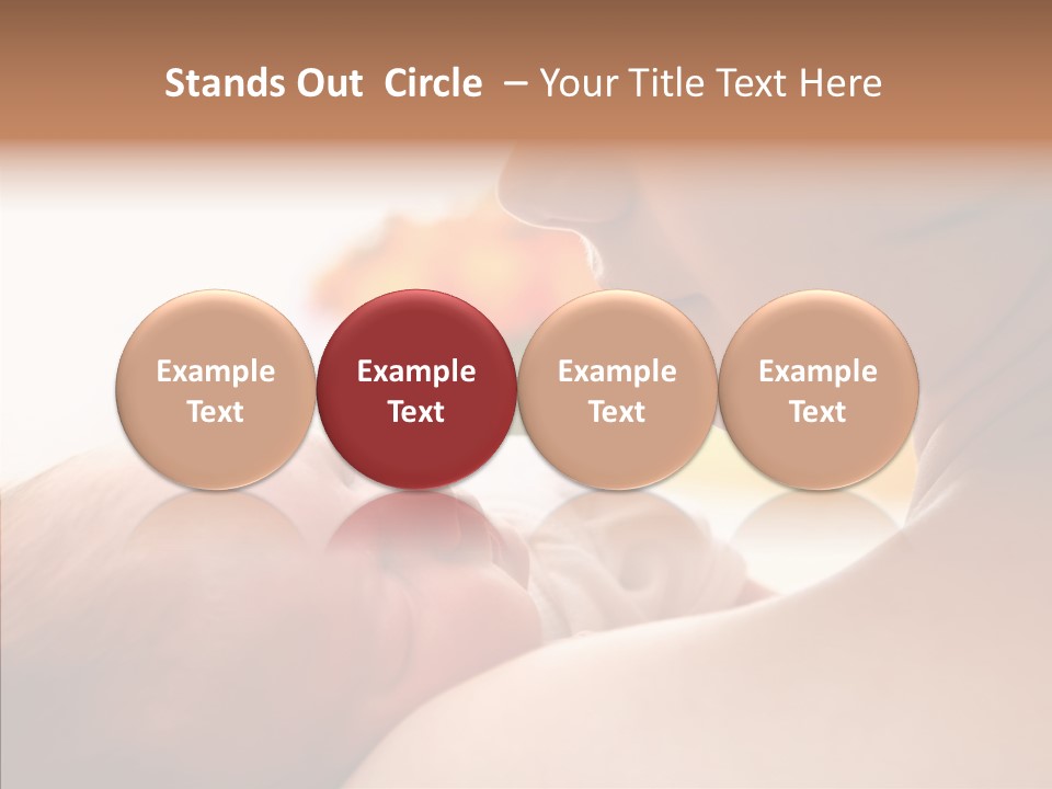 Female Elderly Close Up PowerPoint Template