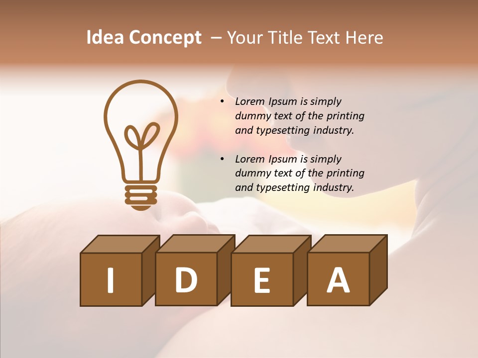 Female Elderly Close Up PowerPoint Template