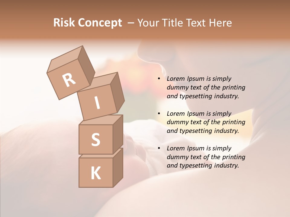 Female Elderly Close Up PowerPoint Template