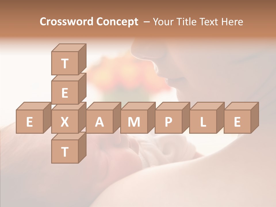 Female Elderly Close Up PowerPoint Template