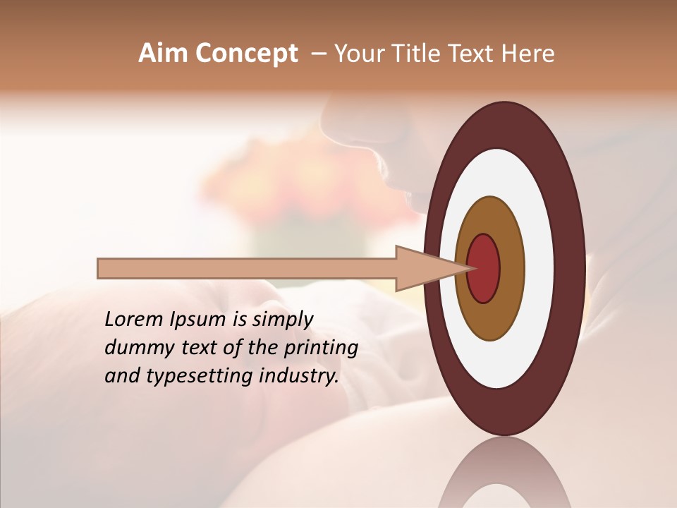 Female Elderly Close Up PowerPoint Template