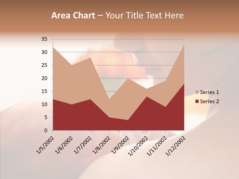 Female Elderly Close Up PowerPoint Template
