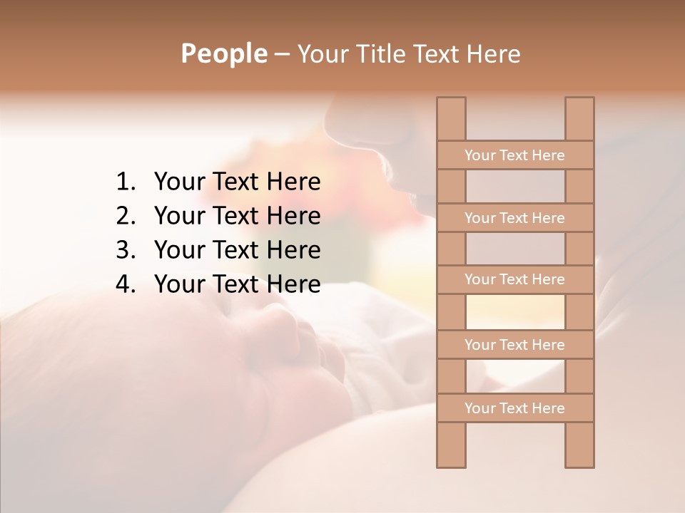 Female Elderly Close Up PowerPoint Template