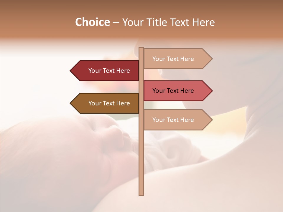 Female Elderly Close Up PowerPoint Template