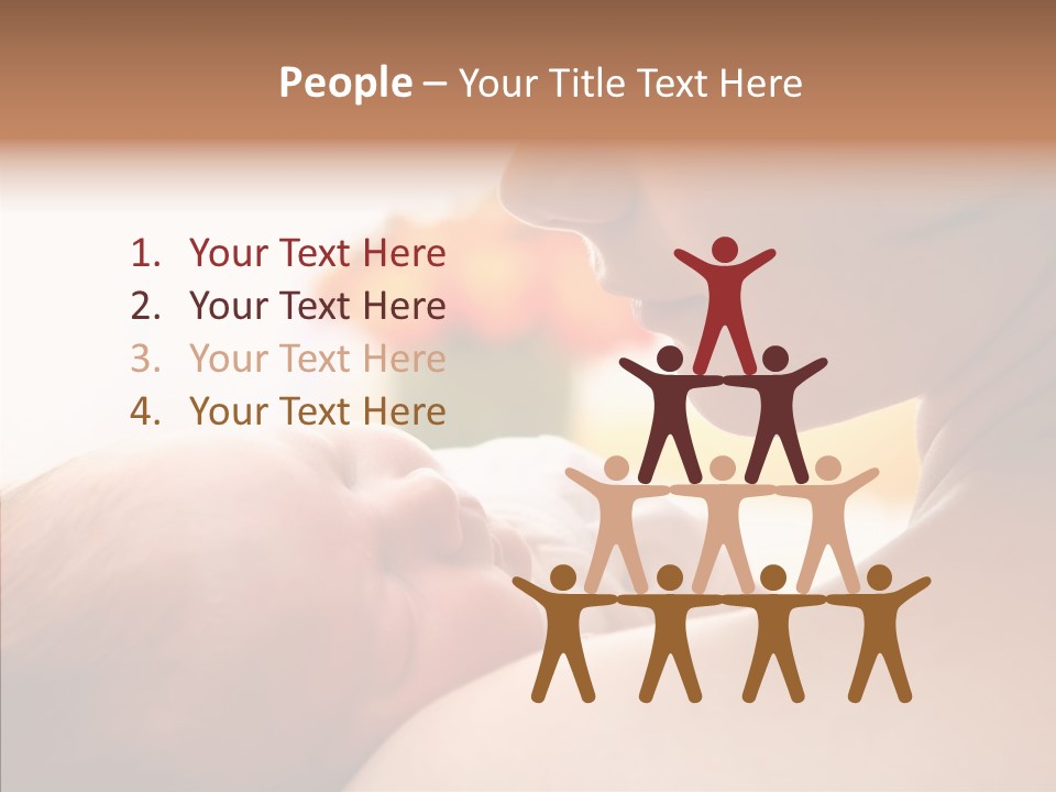 Female Elderly Close Up PowerPoint Template