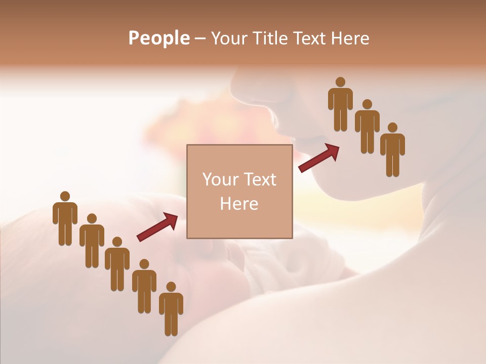 Female Elderly Close Up PowerPoint Template