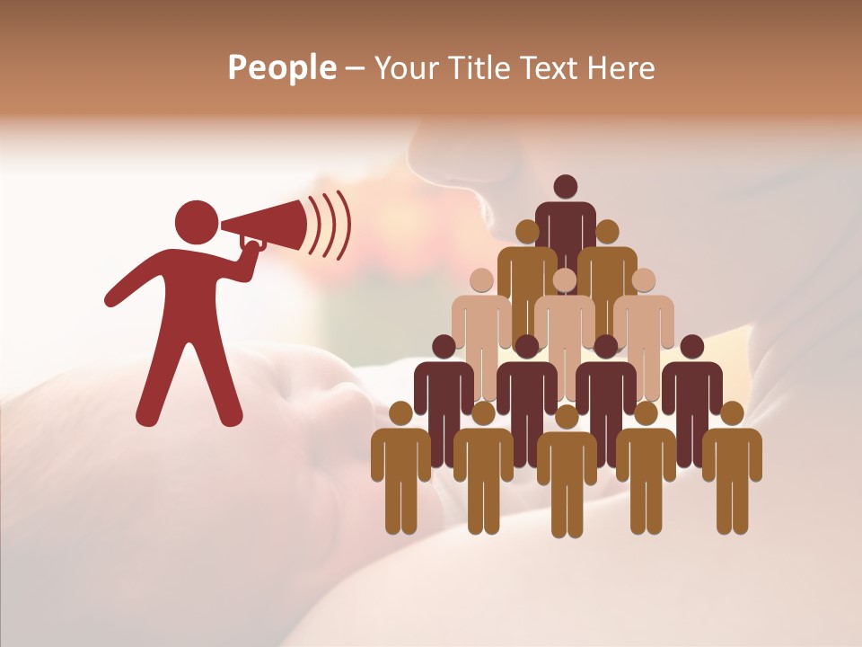 Female Elderly Close Up PowerPoint Template