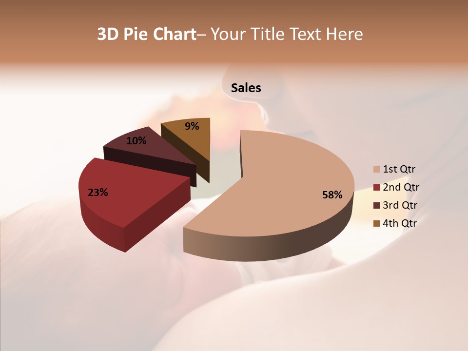 Female Elderly Close Up PowerPoint Template