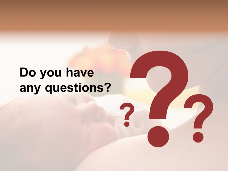 Female Elderly Close Up PowerPoint Template