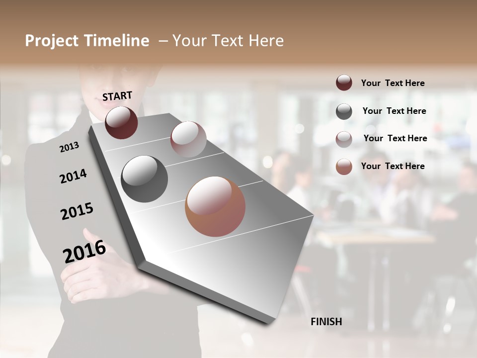 Aging Closeup Finger PowerPoint Template