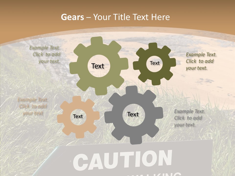 Elderly Sharing Assist PowerPoint Template