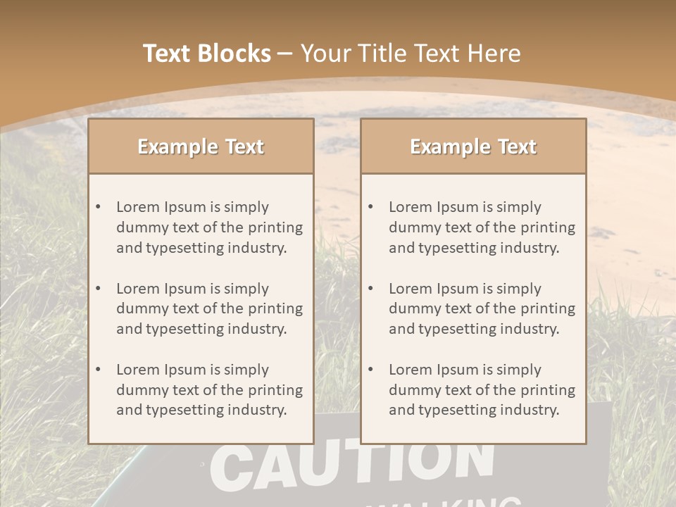 Elderly Sharing Assist PowerPoint Template