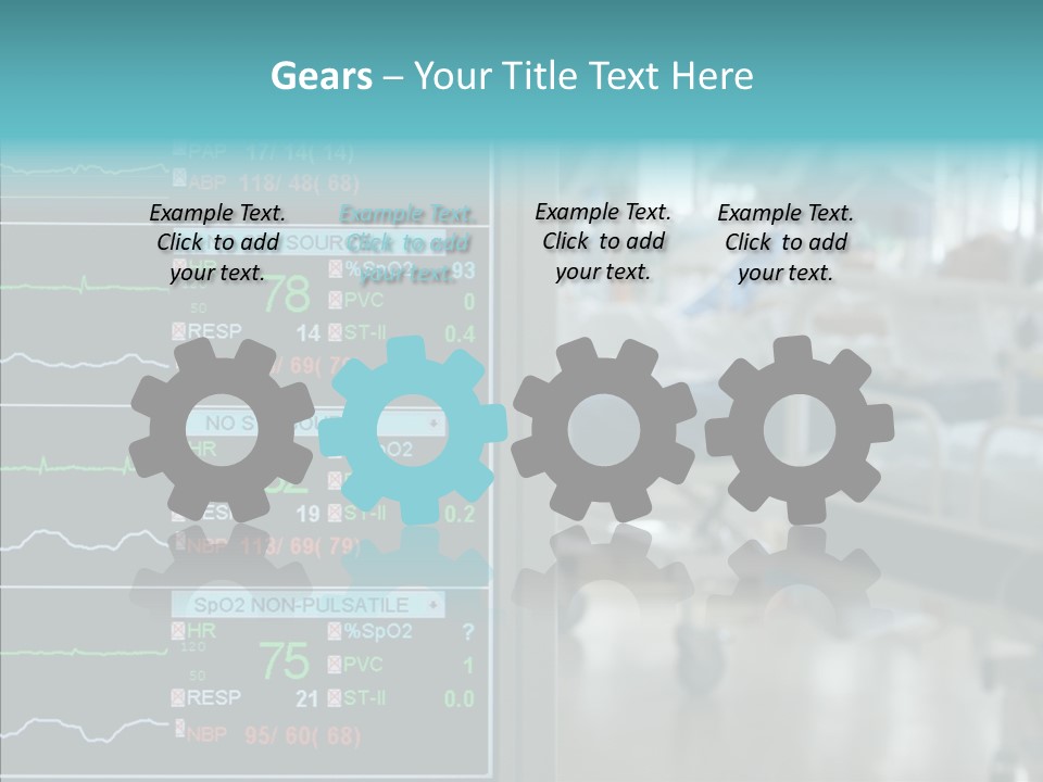 Young White Background Women PowerPoint Template