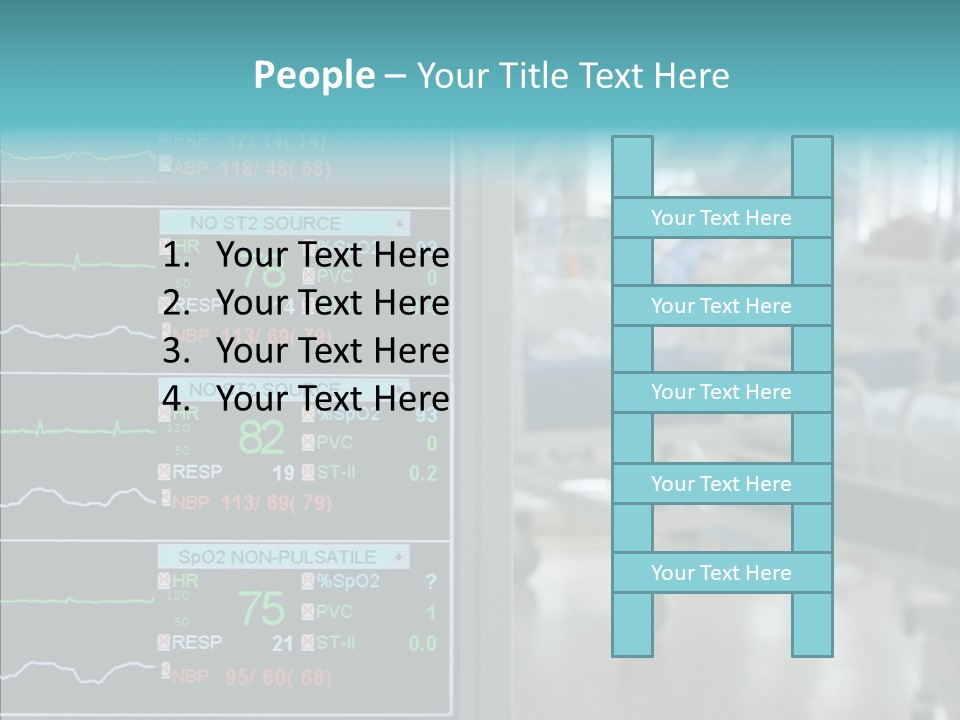 Young White Background Women PowerPoint Template