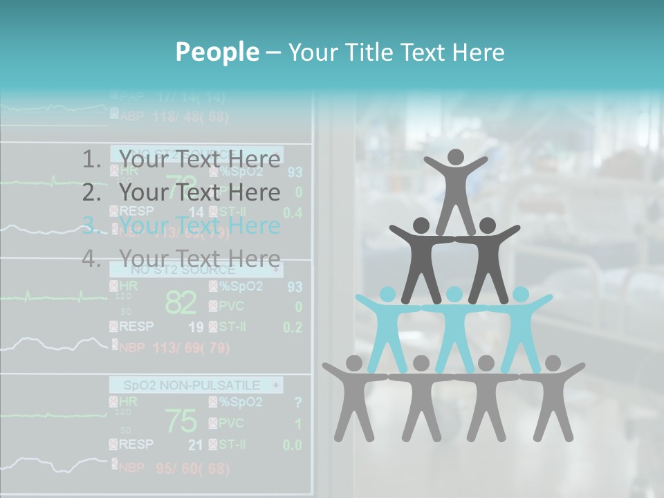 Young White Background Women PowerPoint Template