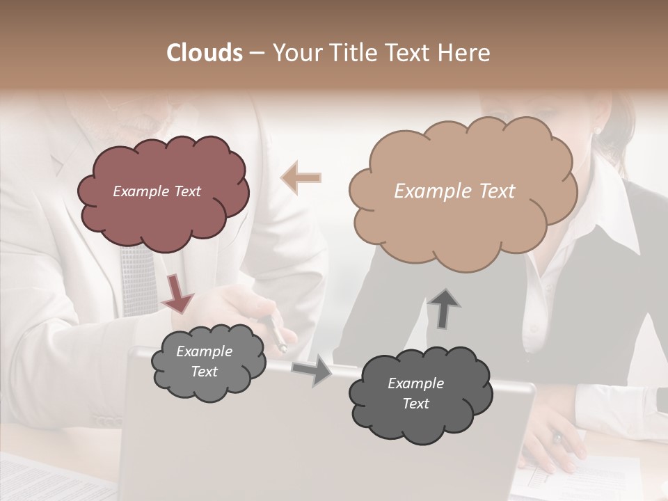 White Background Background Assist PowerPoint Template
