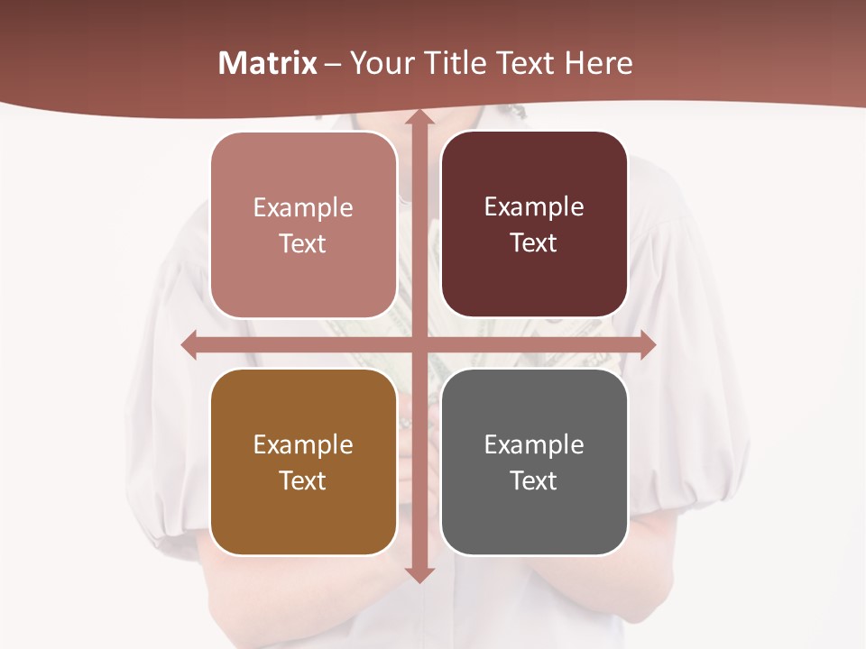 Assistance Female Hand PowerPoint Template