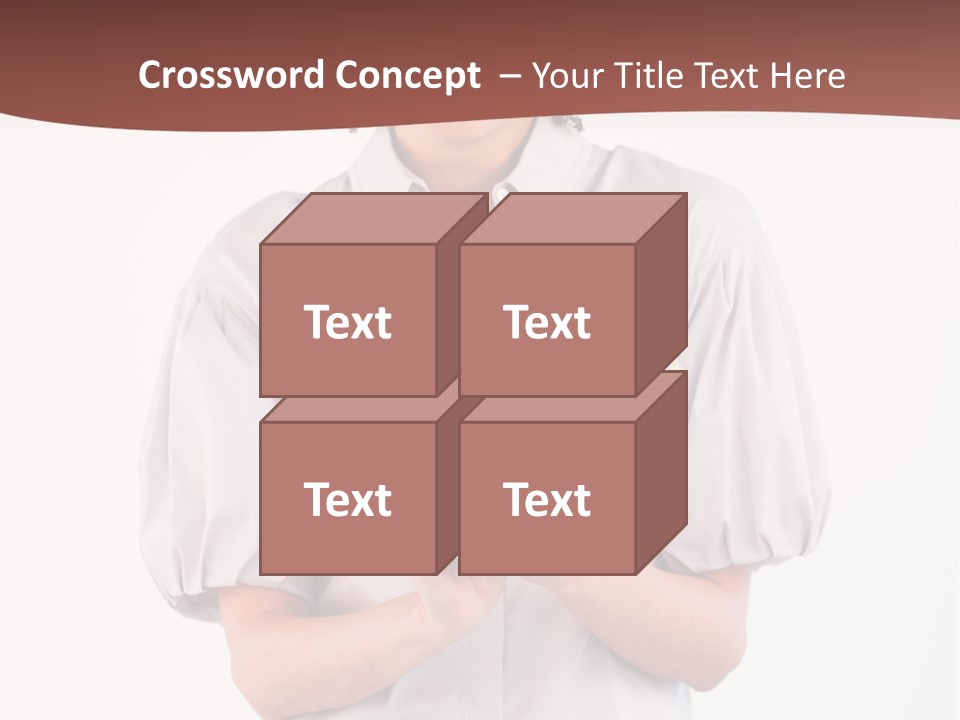 Assistance Female Hand PowerPoint Template