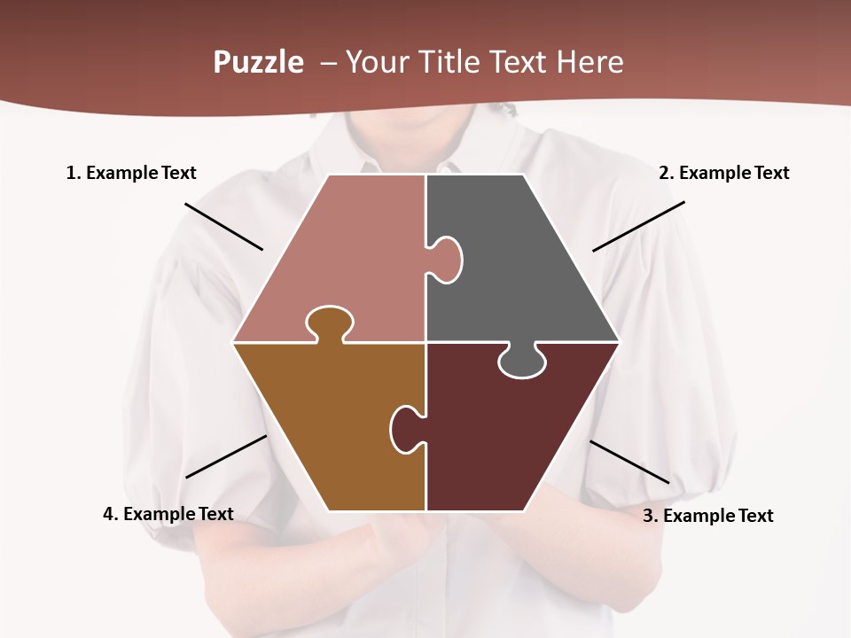 Assistance Female Hand PowerPoint Template