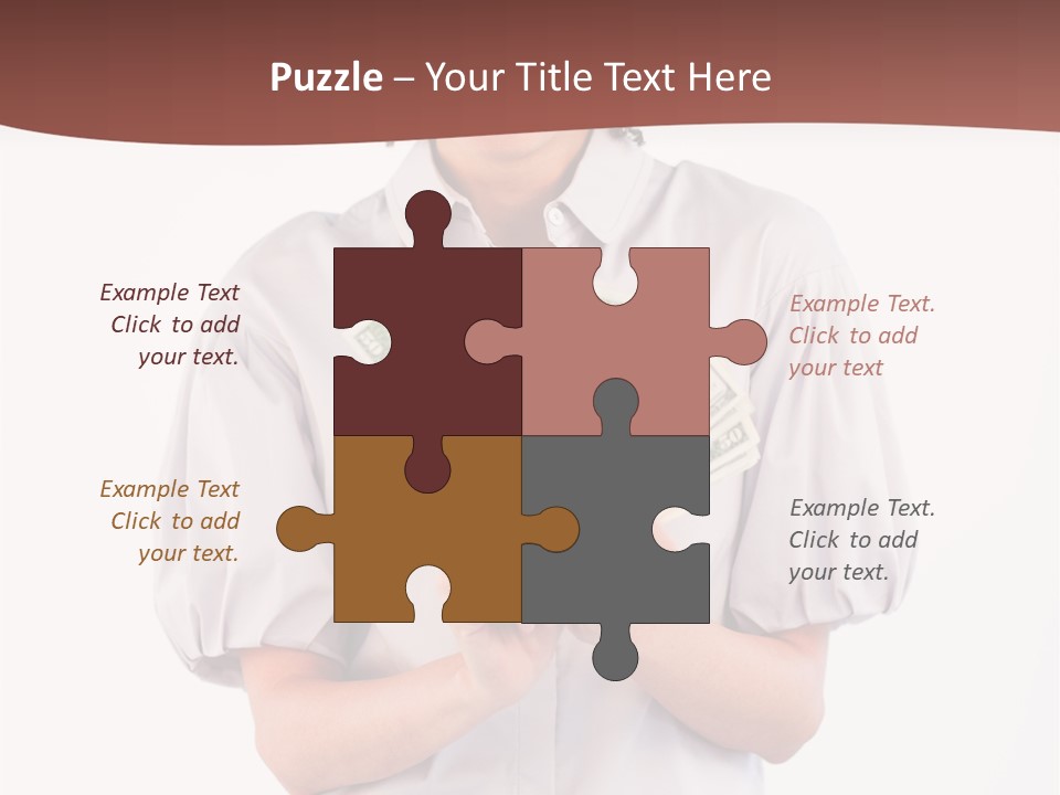 Assistance Female Hand PowerPoint Template