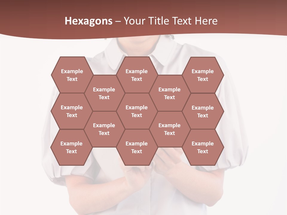 Assistance Female Hand PowerPoint Template