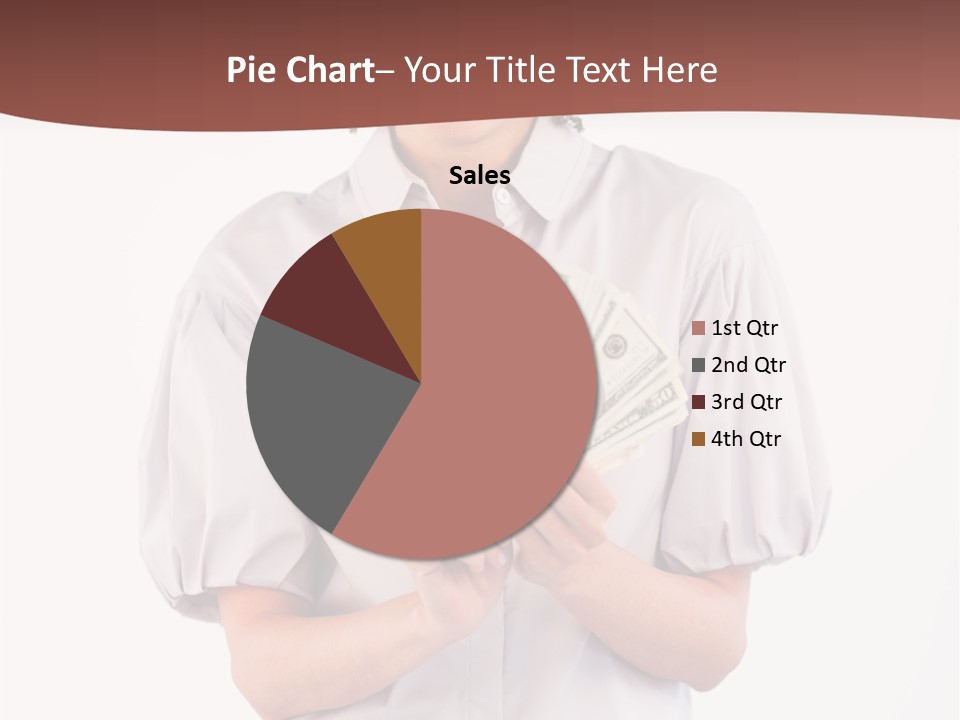 Assistance Female Hand PowerPoint Template