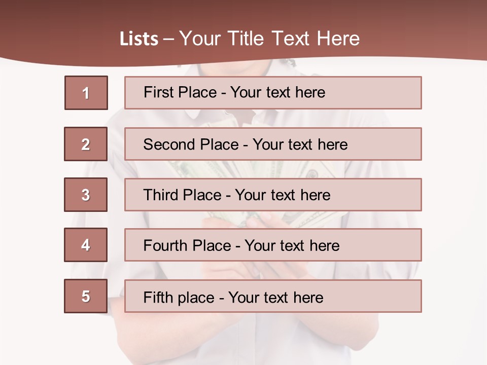 Assistance Female Hand PowerPoint Template