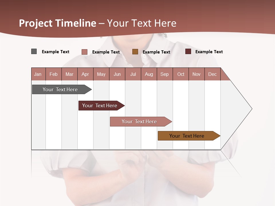 Assistance Female Hand PowerPoint Template