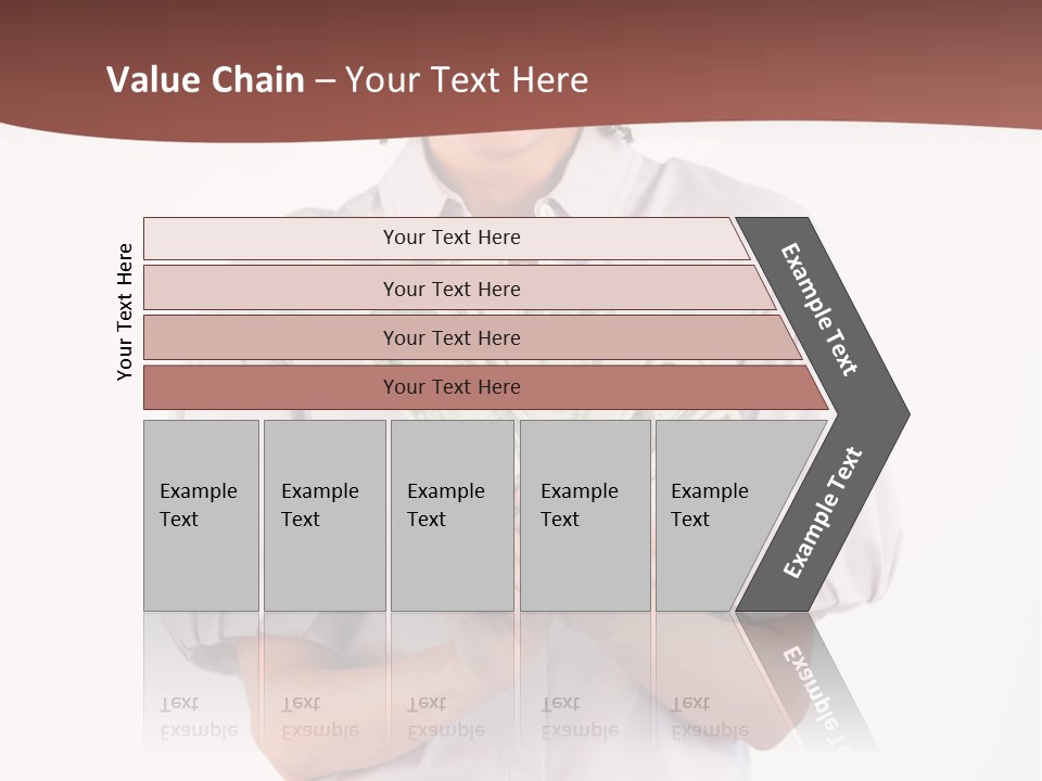 Assistance Female Hand PowerPoint Template