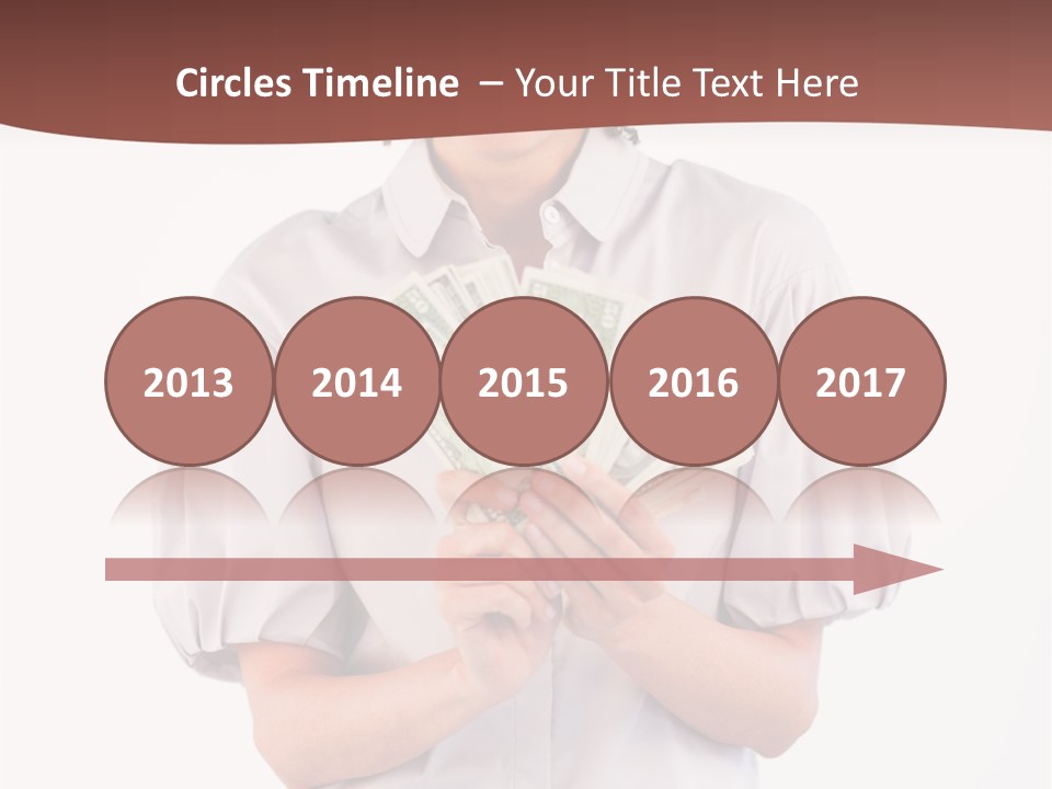 Assistance Female Hand PowerPoint Template