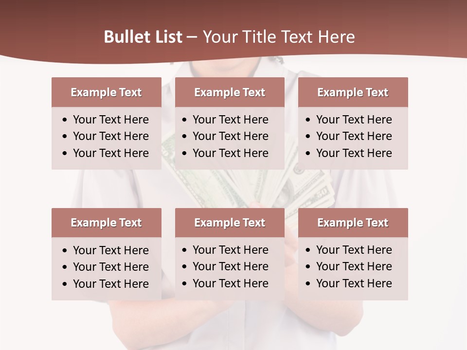 Assistance Female Hand PowerPoint Template