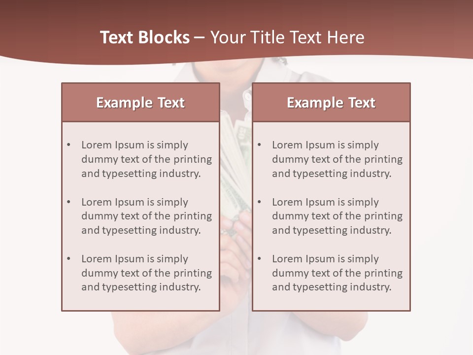Assistance Female Hand PowerPoint Template