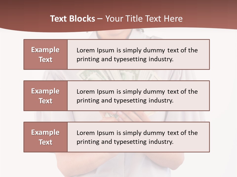 Assistance Female Hand PowerPoint Template