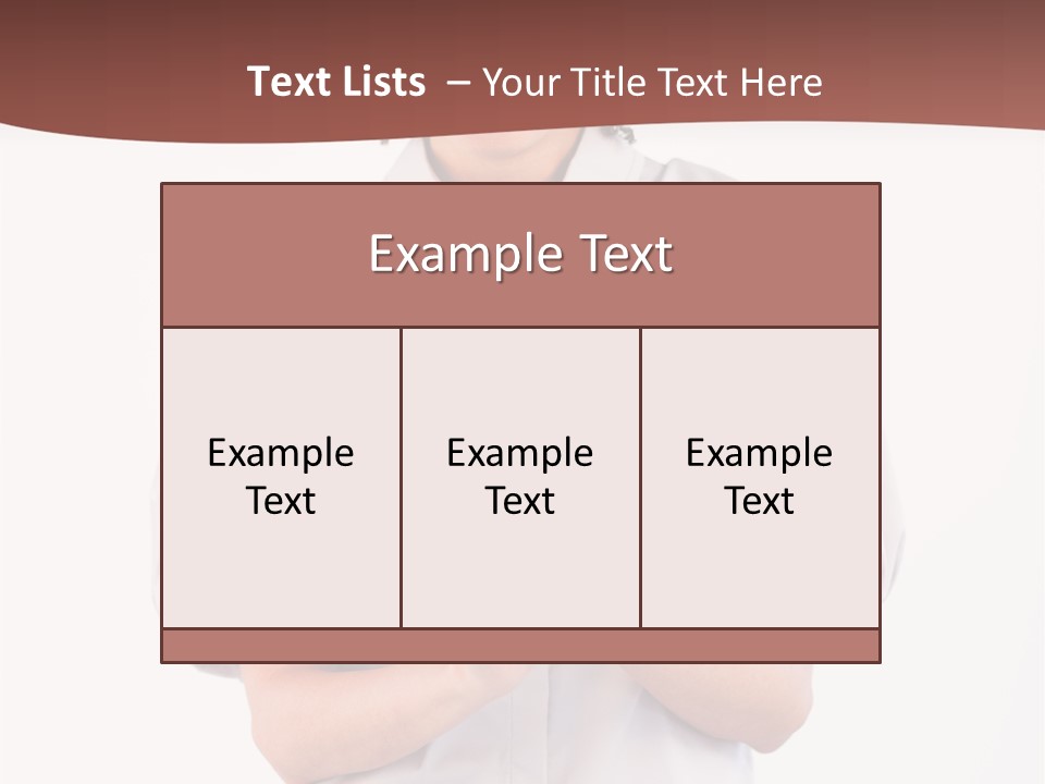 Assistance Female Hand PowerPoint Template