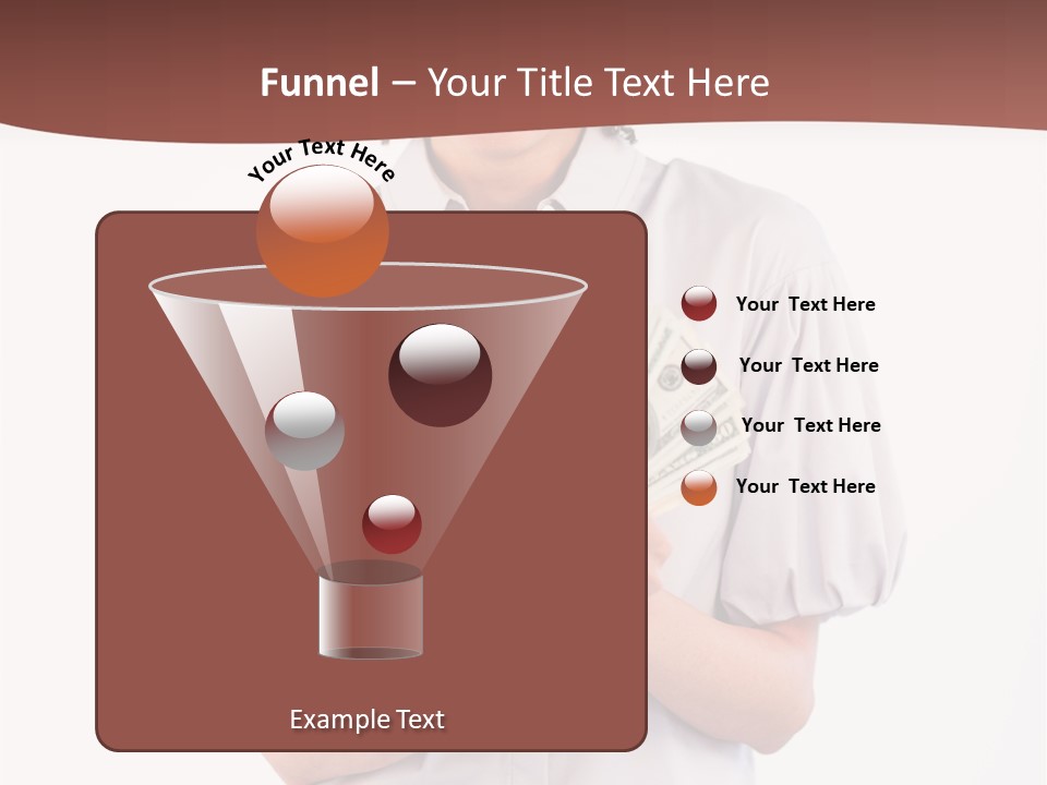 Assistance Female Hand PowerPoint Template