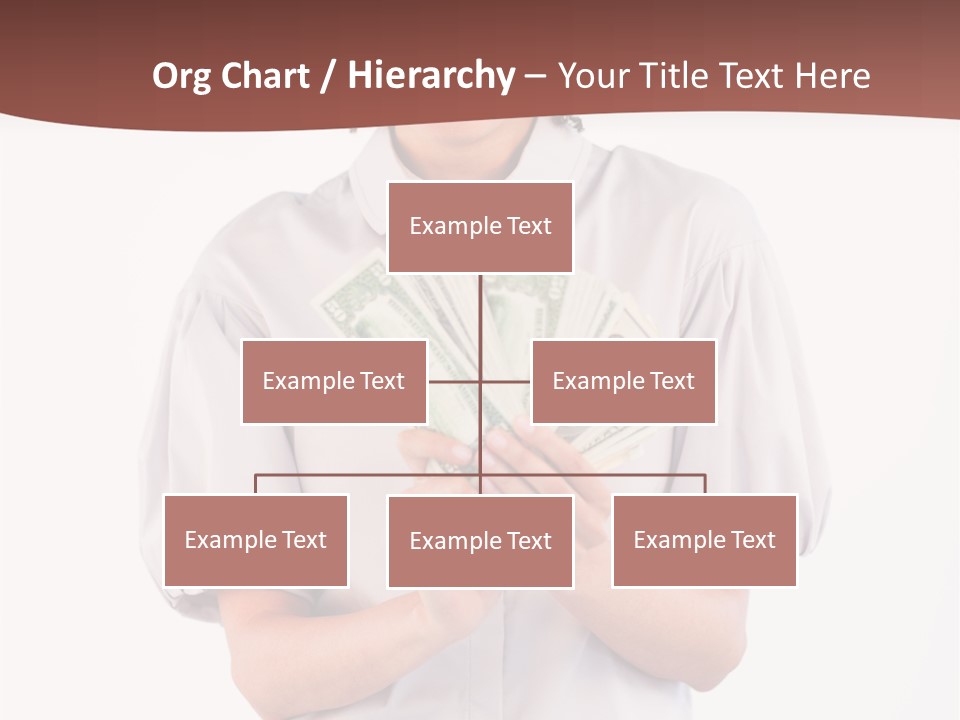 Assistance Female Hand PowerPoint Template