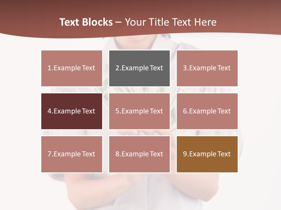 Assistance Female Hand PowerPoint Template