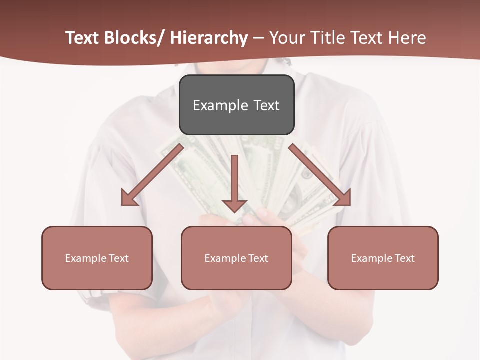 Assistance Female Hand PowerPoint Template