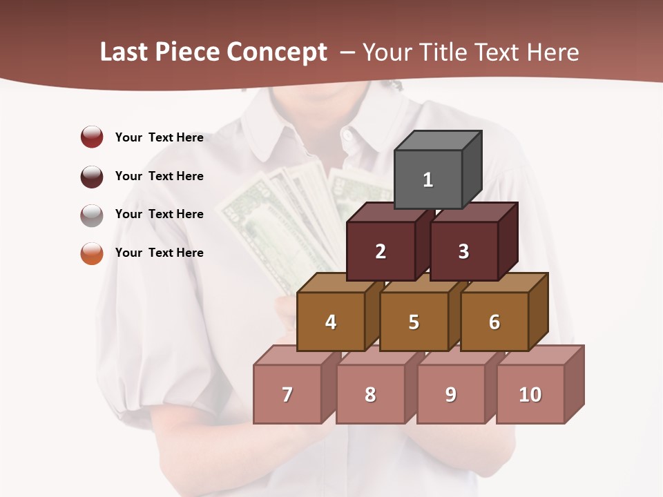 Assistance Female Hand PowerPoint Template