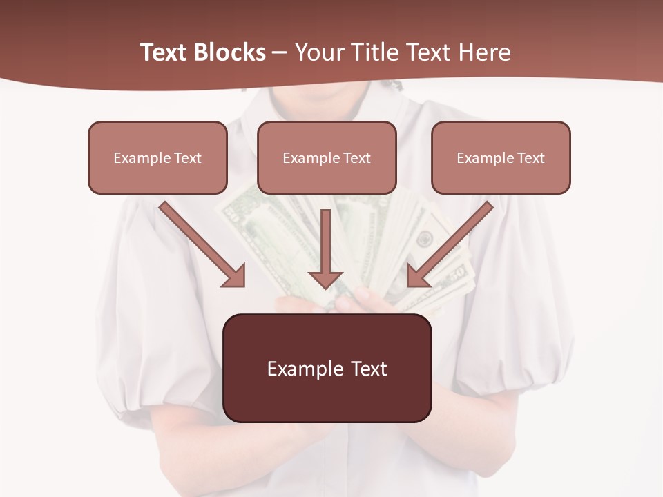 Assistance Female Hand PowerPoint Template