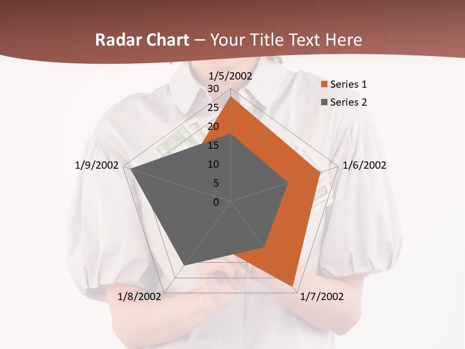 Assistance Female Hand PowerPoint Template