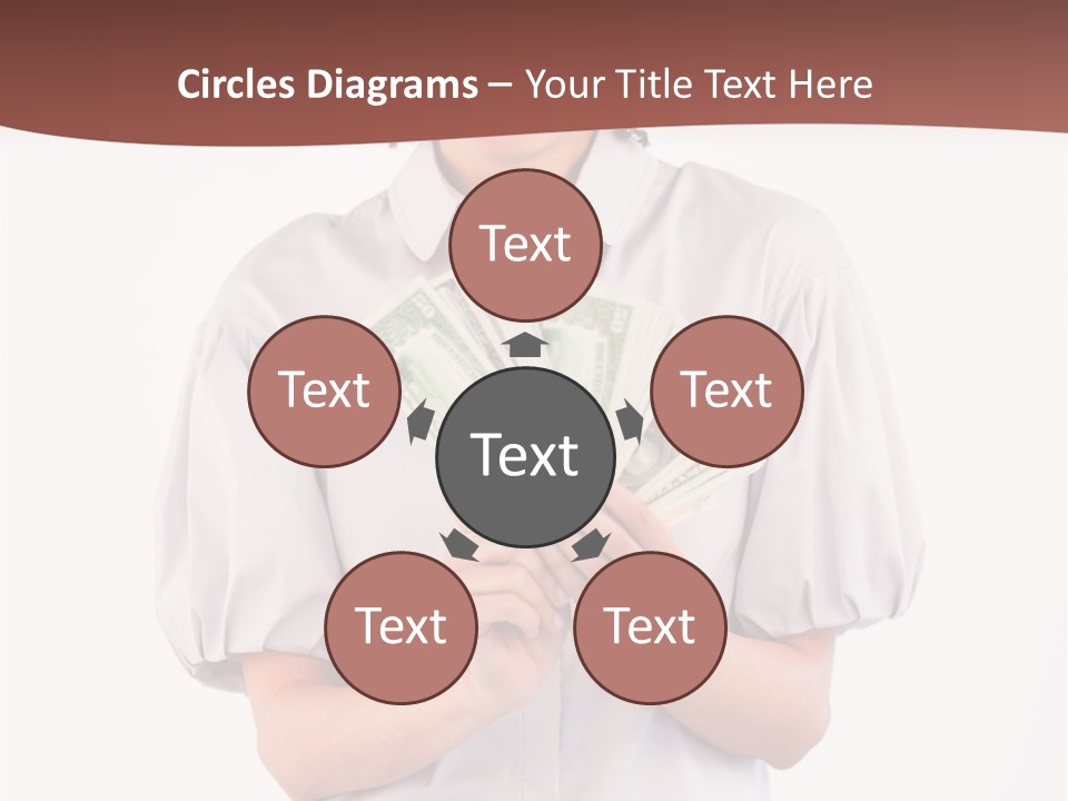 Assistance Female Hand PowerPoint Template