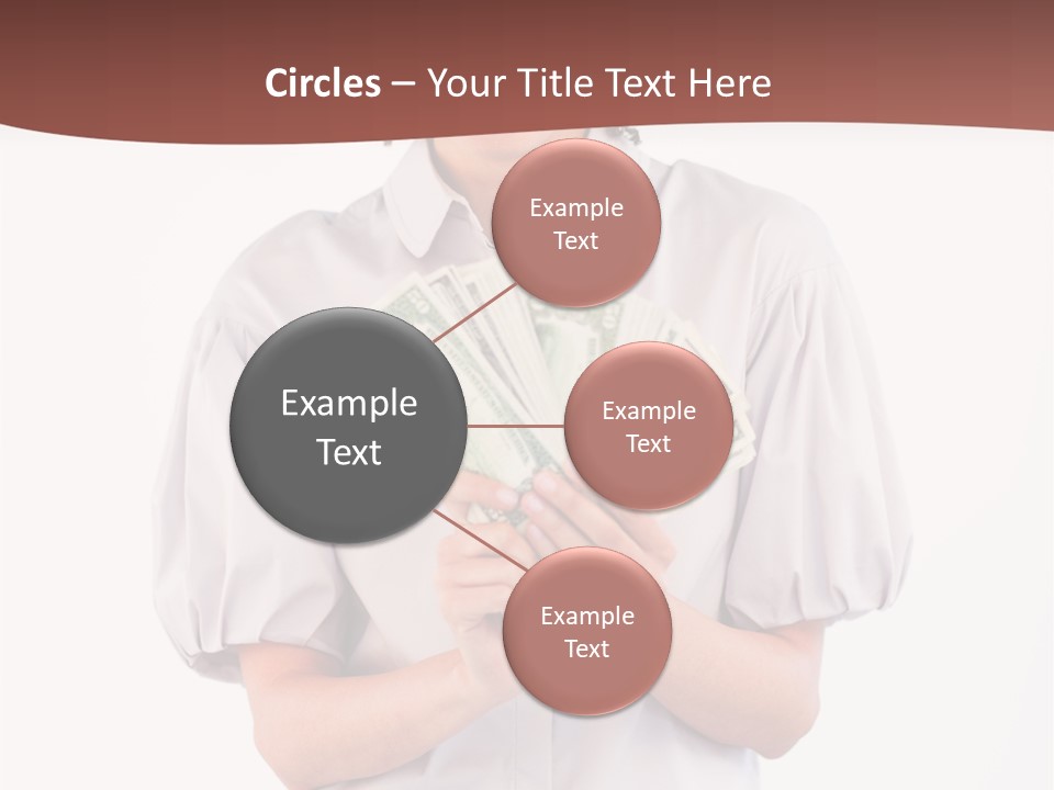 Assistance Female Hand PowerPoint Template