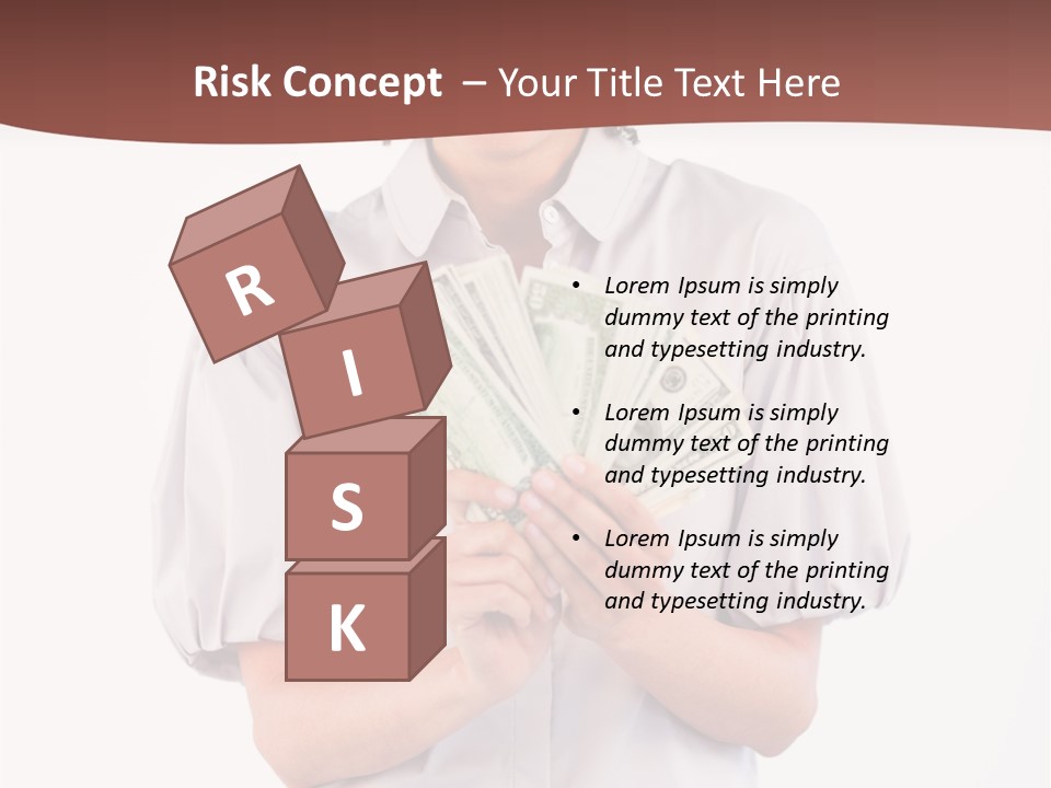 Assistance Female Hand PowerPoint Template