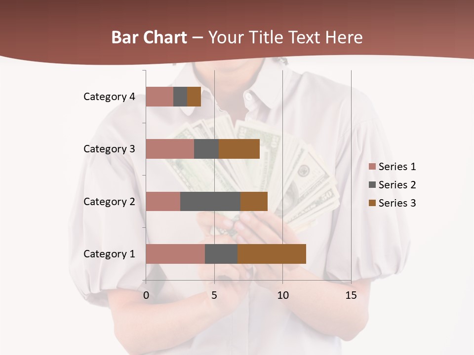 Assistance Female Hand PowerPoint Template